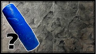 Stamped Concrete Roller Demo. Slate Roller RL 111100