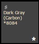 8084 Dark Gray (Carbon)