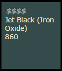 860 Jet Black (Iron Oxide)